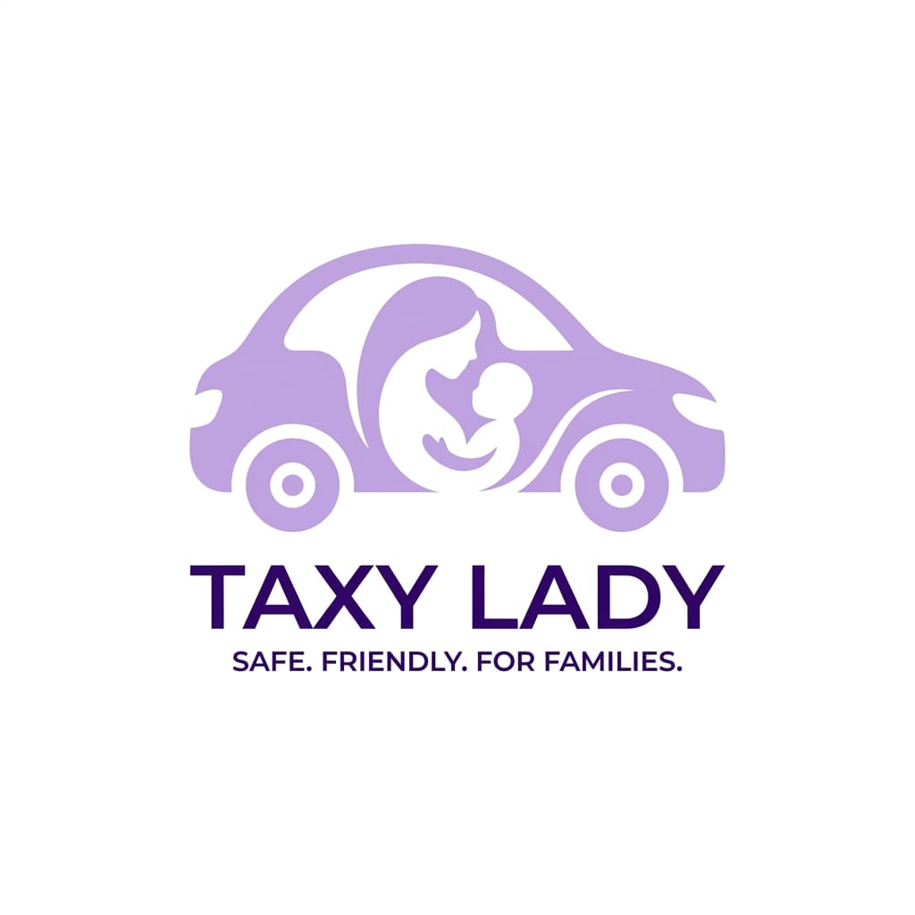 Taxy Lady Logo Stamp